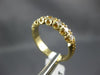 ESTATE .42CT DIAMOND 14KT YELLOW GOLD 7 STONE FILIGREE ANNIVERSARY RING #2771
