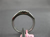 ESTATE .62CT DIAMOND 18KT WHITE GOLD 3D ROUND & PRINCESS 2 ROW ANNIVERSARY RING