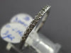 ESTATE .19CT DIAMOND 18KT WHITE GOLD 3D CLASSIC SEMI ETERNITY ANNIVERSARY RING
