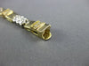 ESTATE WIDE 1.16CT DIAMOND 14KT WHITE & YELLOW GOLD FLOWER LINK TENNIS BRACELET