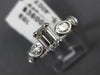 ESTATE 2.24CT EMERALD CUT DIAMOND 18KT WHITE GOLD CLASSIC ENGAGEMENT RING #21171