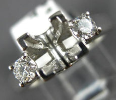 .28CT DIAMOND 14K WHITE GOLD 3D LUCIDA PRINCESSS EMI MOUNT ENGAGEMENT RING #6381