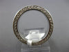 ANTIQUE 1.2CT ROUND DIAMOND 14K WHITE GOLD CLASSIC FILIGREE ETERNITY RING #17735