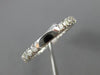 ANTIQUE .72CT ROUND OLD MINE DIAMOND 18KT WHITE GOLD SQUARE ETERNITY RING #11514