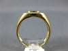 ESTATE 1.25CT DIAMOND & AAA GREEN GARNET 14KT YELLOW GOLD OVAL CLASSIC MENS RING