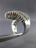 ESTATE EXTRA LARGE 3.24CT DIAMOND 18KT WHITE GOLD 3D LOVE KNOT ANNIVERSARY RING