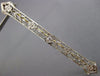 ANTIQUE .03CT OLD MINE DIAMOND 14K TWO TONE GOLD OPEN FILIGREE FLOWER PIN BROOCH