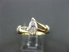ANTIQUE .50CT DIAMOND 14K WHITE & YELLOW GOLD 3D TENSION ENGAGEMENT RING #11030