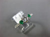 .89CT DIAMOND & AAA COLOMBIAN EMERALD 14K TWO TONE GOLD FILIGREE ENGAGEMENT RING