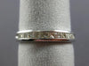 ESTATE .55CT PRINCESS DIAMOND 14KT WHITE GOLD 3D CHANNEL ANNIVERSARY RING #17304