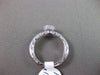 ESTATE .97CT DIAMOND & AAA SAPPHIRE 18KT WHITE GOLD 3D SOLITAIRE ENGAGEMENT RING