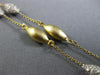 ESTATE 1.35CT DIAMOND 14K WHITE & YELLOW GOLD MATTE SHINNY BY THE YARD NECKLACE