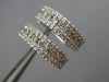 ESTATE .50CT DIAMOND 14KT WHITE GOLD 3D CLASSIC ROUND 3D ETOILE HUGGIE EARRINGS