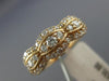 ESTATE .57CT ROUND CUT DIAMOND 14KT ROSE GOLD CLASSIC FILIGREE ANNIVERSARY RING