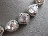 ESTATE LARGE 16.9CT WHITE & PINK DIAMOND 18KT WHITE & ROS GOLD ETERNITY NECKLACE