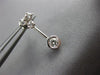 ANTIQUE .64CT DIAMOND 18KT WHITE GOLD CLASSIC SOLITAIRE HANGING EARRINGS #11366