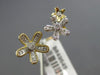 ESTATE .12CT DIAMOND 14KT YELLOW GOLD 3D CLASSIC MULTI FLOWER MILGRAIN FUN RING