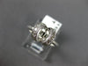 ESTATE .22CT DIAMOND 14KT WHITE GOLD TENSION SEMI MOUNT ENGAGEMENT RING #12118
