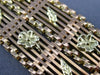ANTIQUE WIDE 18KT YELLOW & ROSE GOLD HANDCRAFTED FLORAL FILIGREE BRACELET #22301