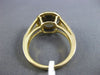 ESTATE 3.51CT DIAMOND & AAA SMOKY TOPAZ 14KT YELLOW GOLD HALO ENGAGEMENT RING