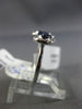 ESTATE .81CT DIAMOND & AAA SAPPHIRE 14KT WHITE GOLD 3D DOUBLE OVAL CLUSTER RING