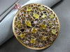 ESTATE 2.75CT FANCY MULTI COLOR DIAMOND 18KT ROSE GOLD CIRCULAR FLOATING PENDANT