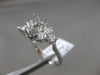 ESTATE LARGE .64CT DIAMOND 18K WHITE GOLD 3D FILIGREE SEMI MOUNT ENGAGEMENT RING