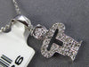 ESTATE SMALL .18CT DIAMOND 14KT WHITE GOLD 3D HAPPY BABY BOY FLOATING PENDANT
