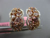 ESTATE LARGE 4.90CT DIAMOND 18KT WHITE & ROSE GOLD MULTI SHAPE CLIP ON EARRINGS