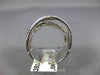 ESTATE LARGE .80CT DIAMOND 14KT WHITE GOLD 3D CLASSIC MULTI ROW FUN RING #17875