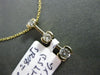 ESTATE .28CT ROUND DIAMOND 14K YELLOW GOLD GRADUATING SEMI BEZEL JOURNEY PENDANT