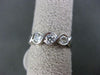 ESTATE .30CT DIAMOND 18KT WHITE GOLD 3D LOVE INFINITY WEDDING ANNIVERSARY RING
