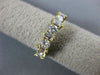 ESTATE .86CT ROUND & BAGUETTE DIAMOND 14KT YELLOW GOLD ANNIVERSARY RING #18188
