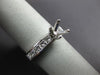 ESTATE 1.03CT PRINCESS CUT DIAMOND PLATINUM CHANNEL SEMI MOUNT ENGAGEMENT RING