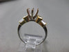 ESTATE .90CTW DIAMOND 18KT WHITE & YELLOW GOLD 3D SEMI MOUNT RING F/G VVS #21093