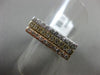 ESTATE .48CT DIAMOND 14KT WHITE YELLOW & ROSE GOLD 3D SQUARE STACKABLE FUN RING
