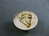 ESTATE LARGE 14KT YELLOW GOLD 3D CIRCULAR PUMPKIN RIDGED CLIP ON EARRINGS