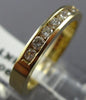 ESTATE .35CT DIAMOND 14KT YELLOW GOLD 8 STONE CHANNEL ANNIVERSARY RING #9087