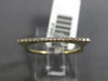 ESTATE .09CT ROUND DIAMOND 14KT YELLOW GOLD 3D CLASSIC PAVE BAR SQUARE FUN RING