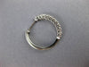 ESTATE .50CT DIAMOND 14KT WHITE GOLD 3D CLASSIC ROUND HUGGIE HOOP EARRINGS