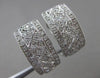 ESTATE LARGE .40CT DIAMOND 18KT WHITE GOLD FILIGREE CLIP ON EARRINGS  #20318