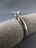 ESTATE .40CT DIAMOND 14KT WHITE GOLD 3D ROUND SOLITAIRE ENGAGEMENT RING #22332