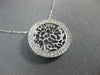 ESTATE .20CT DIAMOND 14KT WHITE GOLD 3D ROUND SHEMA YISRAEL FLOATING PENDANT