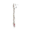 EGL 13.62CT DIAMOND & AAA RUBY 14KT 2 TONE GOLD OVAL CHANDELIER CLIP ON EARRINGS