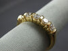 ESTATE .80CT DIAMOND 14KT YELLOW GOLD 3D 5 STONE CHANNEL ANNIVERSARY RING #17285