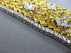 ESTATE MASSIVE GIA 68.34CT WHITE FANCY INTENSE YELLOW DIAMOND 18K GOLD BRACELET