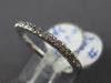 ESTATE .19CT DIAMOND 18KT WHITE GOLD 3D CLASSIC SEMI ETERNITY ANNIVERSARY RING