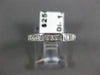 ESTATE 1.16CT ROUND & PRINCESS DIAMOND 14K WHITE GOLD 3D ANNIVERSARY RING #17801