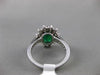 ESTATE 3.47CT DIAMOND & EMERALD PLATINUM 18K YELLOW GOLD ENGAGEMENT RING E/F VVS