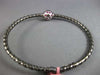 ESTATE .25CT AAA RUBY 14KT BLACK GOLD CLASSIC ROUND SWIRL ETOILE BANGLE BRACELET